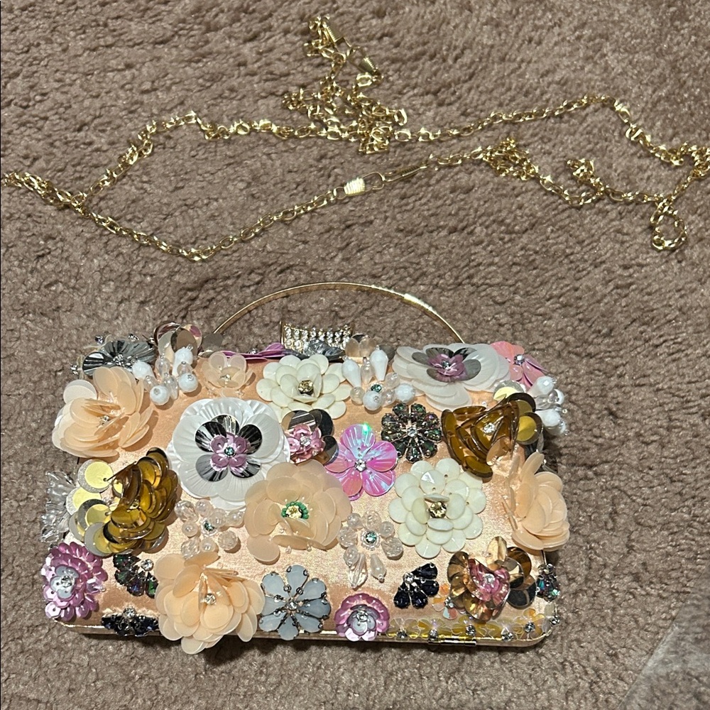 Floral Embellished Women's Bag